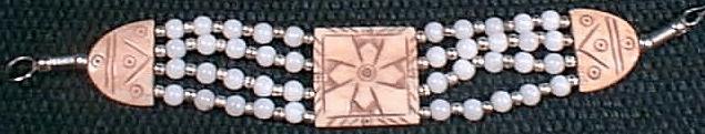 SKU 51 - a Snow Quartz Bracelets Jewelry Design image