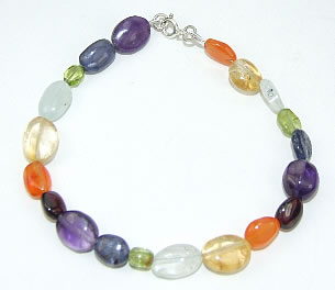 SKU 6825 - a Multi-stone Bracelets Jewelry Design image