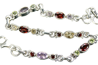 SKU 6826 - a Multi-stone Bracelets Jewelry Design image