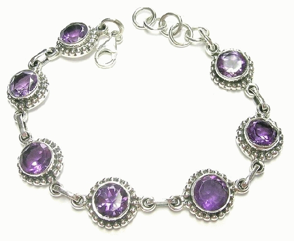 SKU 6884 - a Amethyst Bracelets Jewelry Design image