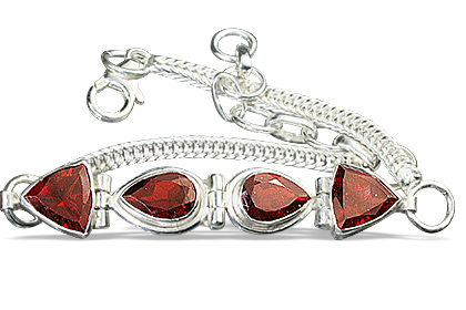 SKU 7344 - a Garnet Bracelets Jewelry Design image