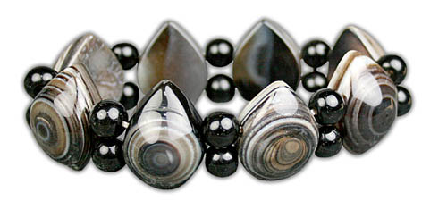 SKU 7484 - a Black Onyx Bracelets Jewelry Design image