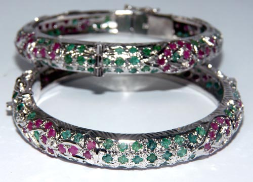 SKU 7510 - a Multi-stone Bracelets Jewelry Design image