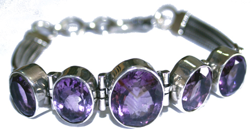 SKU 7658 - a Amethyst Bracelets Jewelry Design image