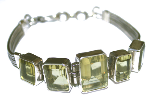 SKU 7663 - a Lemon Quartz Bracelets Jewelry Design image