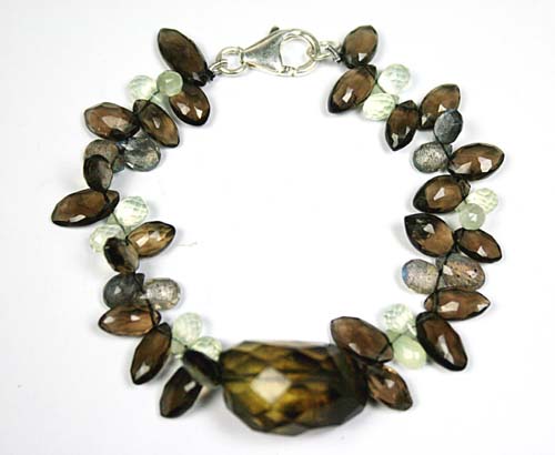 SKU 7779 - a Smoky Quartz Bracelets Jewelry Design image