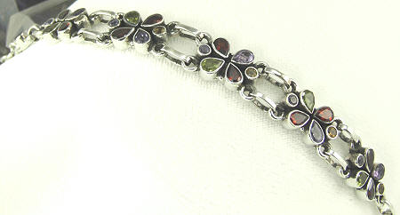 SKU 8095 - a Multi-stone Bracelets Jewelry Design image