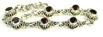 SKU 8097 - a Garnet Bracelets Jewelry Design image