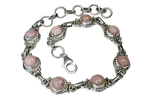 SKU 8102 - a Pink Opal Bracelets Jewelry Design image