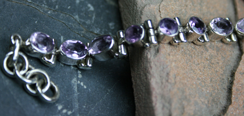 SKU 8112 - a Amethyst Bracelets Jewelry Design image