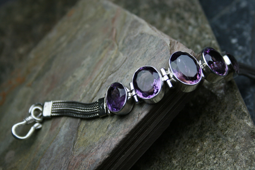 SKU 8117 - a Amethyst Bracelets Jewelry Design image
