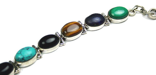SKU 8148 - a Multi-stone Bracelets Jewelry Design image