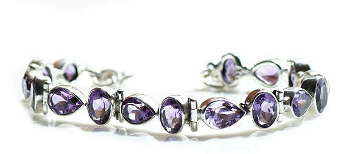 SKU 8950 - a Amethyst Bracelets Jewelry Design image