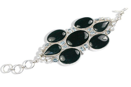 SKU 9001 - a Onyx Bracelets Jewelry Design image