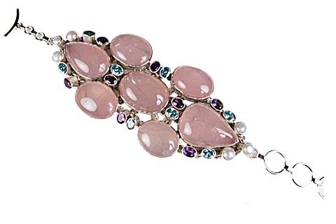 SKU 9005 - a Rose quartz Bracelets Jewelry Design image