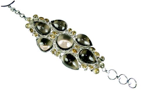 SKU 9008 - a Smoky Quartz Bracelets Jewelry Design image