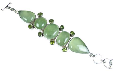 SKU 9010 - a Prehnite Bracelets Jewelry Design image