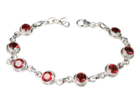 SKU 9138 - a Garnet Bracelets Jewelry Design image