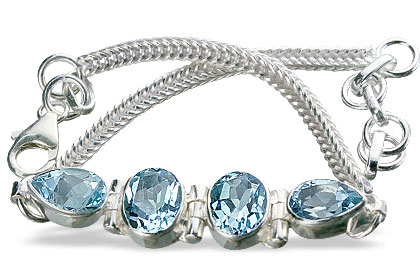 SKU 9141 - a Blue Topaz Bracelets Jewelry Design image