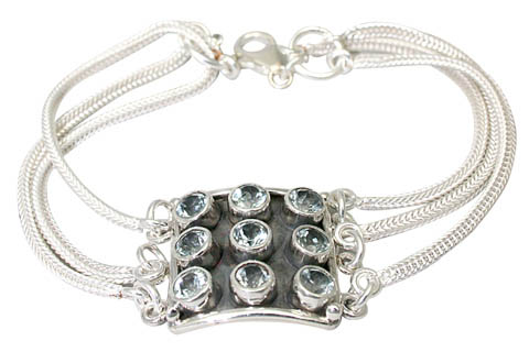 SKU 9586 - a Blue Topaz bracelets Jewelry Design image