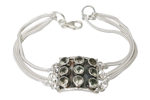 SKU 9587 - a Green Amethyst bracelets Jewelry Design image