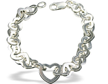 SKU 9860 - a silver bracelets Jewelry Design image