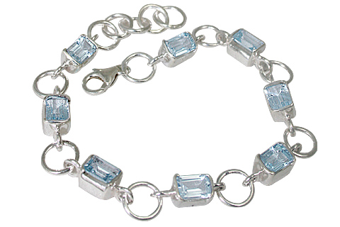 unique Blue Topaz bracelets Jewelry