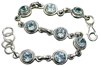 unique Blue Topaz Bracelets Jewelry