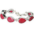 Design 10099: pink,red ruby mother's day bracelets