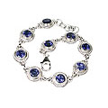 Design 10102: blue iolite engagement bracelets