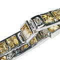 Design 10113: yellow citrine tennis bracelets