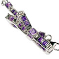 Design 10116: purple amethyst tennis bracelets