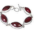 Design 10119: red ruby bracelets