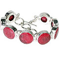 Design 10121: pink,red ruby bracelets