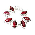 Design 10168: red ruby bracelets