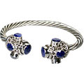 Design 10344: blue sapphire ethnic bracelets
