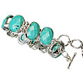 Design 10400: blue turquoise american-southwest, art-deco bracelets