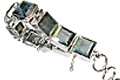Design 10406: green,gray labradorite bracelets