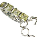 Design 10421: green lemon quartz bracelets