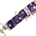 Design 10425: purple amethyst adjustable bracelets