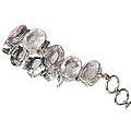 Design 10437: pink rose quartz adjustable bracelets