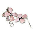 Design 10532: pink pink opal ethnic, flower bracelets