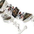 Design 10538: brown,multi-color multi-stone art-deco bracelets