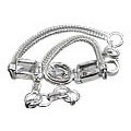10820: Silver Setting White crystal bracelets