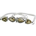 Design 10861: yellow citrine bracelets