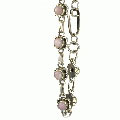 11037: Silver Setting pink pink opal bracelets