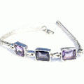 Design 11084: blue,purple amethyst bracelets