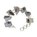 Design 11146: black,white onyx bracelets
