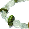 Design 11177: green,multi-color jasper bracelets