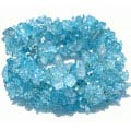 Design 11248: blue crystal chipped bracelets